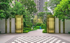 项目周边的滨江公园已投用